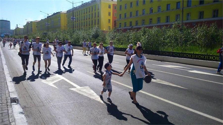 Пятый Благотворительный забег «Норильск, беги со мной! Малышня, на старт!»